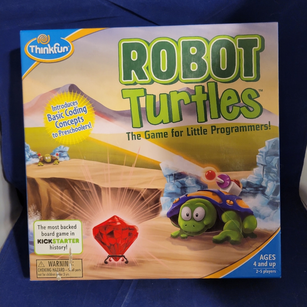 Think Fun Robot Turtles STEM Toy and Coding Board Game. Used Good Condition